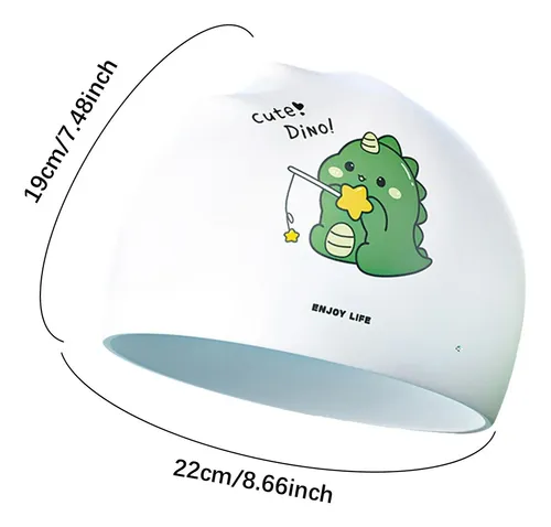 Gorro De Natación Para Niños, Elástico De Silicona, Antidesl