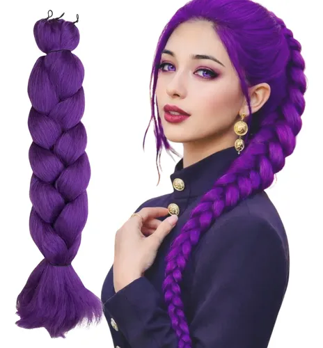 Jumbo Morado De 60 Cm Para Trenzar Al Guerrero Del K-pop Rum
