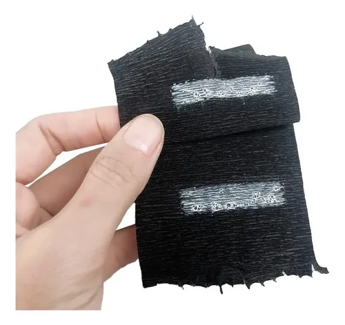 2 Rollos De Tiras De Papel De Peluquero Desechables Negras P