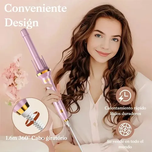 -rizadora Automática Maimeite De Cerámica De Turmalina Con P Rosa