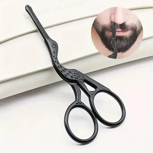 Tijeras Zystar Steel Para Nariz, Cejas Y Barba/cu