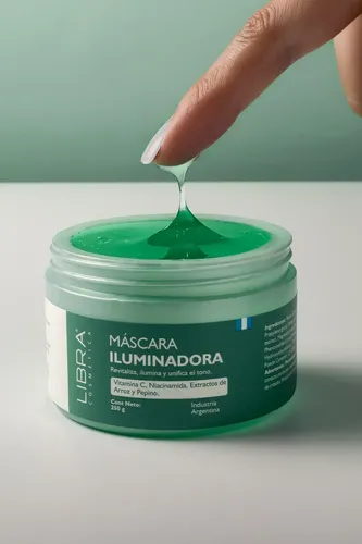 Mascarillas Faciales Libra 250g Pack X4 Hidratante Peeling Iluminadora Regeneradora