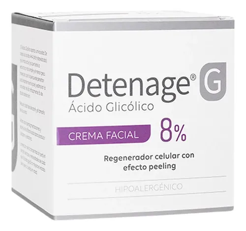 Detenage G Crema Facial 8% Ácido Glicólico Antiedad Arrugas