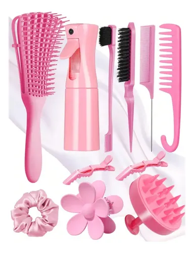 Kit 11 Peines Masaje Para Cabello Rizado Natural
