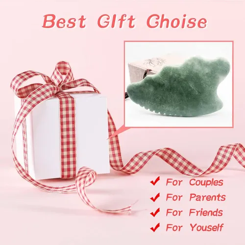 Herramienta De Masaje Facial Gua Sha Jade Stone Para Rostro