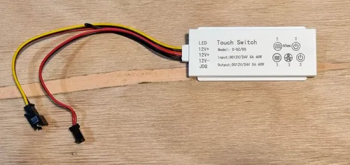 Interruptor Touch Display Iluminación Led Espejo Hora Temp