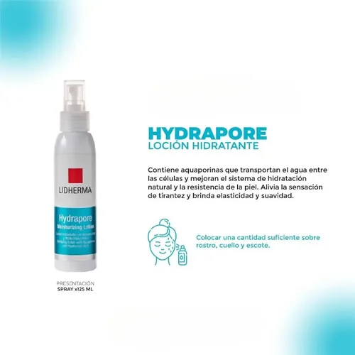 Lidherma Hydrapore Locion Hidratante X 125ml Todo Tipo De Piel Día/noche