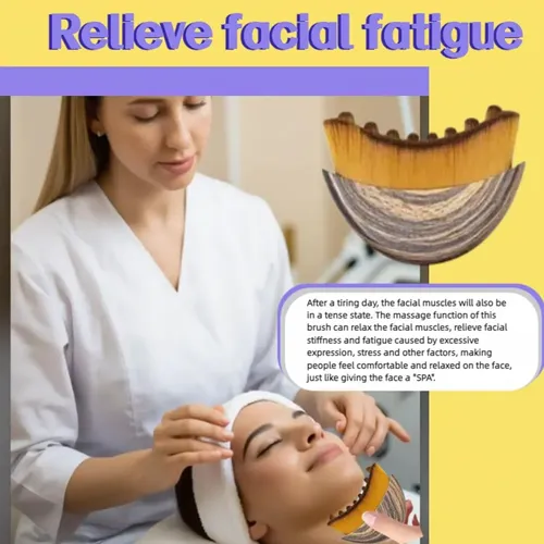 Brocha Facial Para Contorno Linfático Rokaty Para Esculpir (