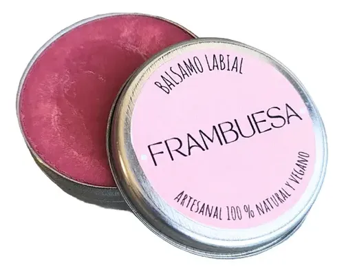 Protector Labial Frambuesa Bálsamo Humectante Natural Vegan