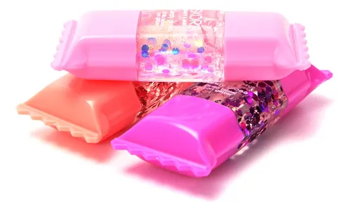 Brillo Labial Con Glitter Candy Gloss Skora Con Aplicador