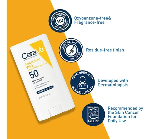 Cerave Barra Solar Facial Mineral Spf 50 – 100% Mineral
