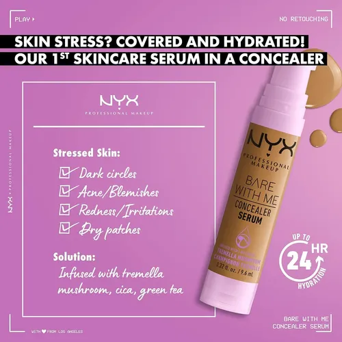 Concealer Serum Bare With Me Nyx 05 Golden 0.32oz
