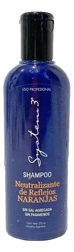 Shampoo Neutralizante De Reflejos Naranjas System 3 375ml