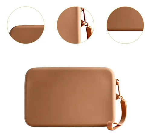 Bolsa De Cosméticos De Silicona Fácil De Transportar, Tarjet