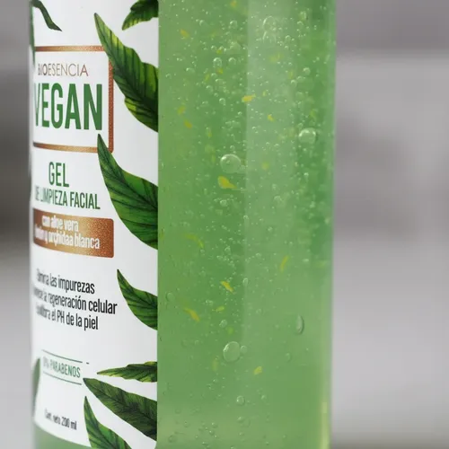 Gel Limpieza Facial Vegana Aloe Vera Limon Orquidea Blanca
