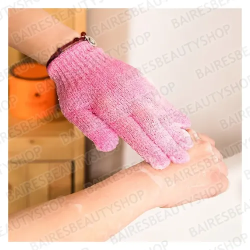 Guantes Exfoliantes X2 Para Ducha Corporal Facial Para Spa