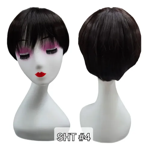 Peluca Pelo Corto Simil Natural Kanekalon Cosplay Oncológica
