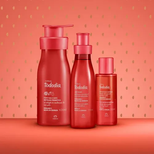 Aceite Bifásico Corporal Tododia Frutilla Y Vainilla Natura
