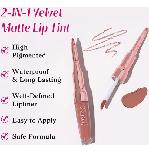Delineador Y Tinte Labios 2 En 1 Bayfree, Alta
