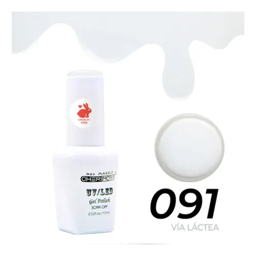 Esmalte Cherimoya Semipermanente Color Uv/led (15ml) Color VIA LACTEA 91