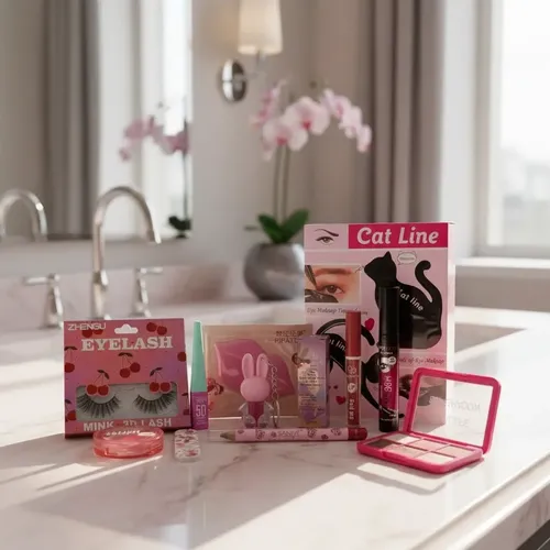 Combo Maquillaje Surtido Tonos Rosas.
