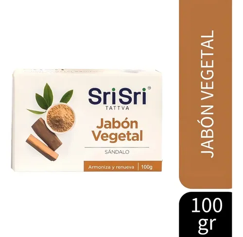 Jabón Ayurvédico Vegetal Con Sándalo 100 Gr – Sri Sri Tattva