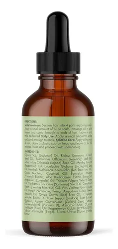 Aceite Capilar Mielle Organics Con Romero Y Menta, Puntas Ab