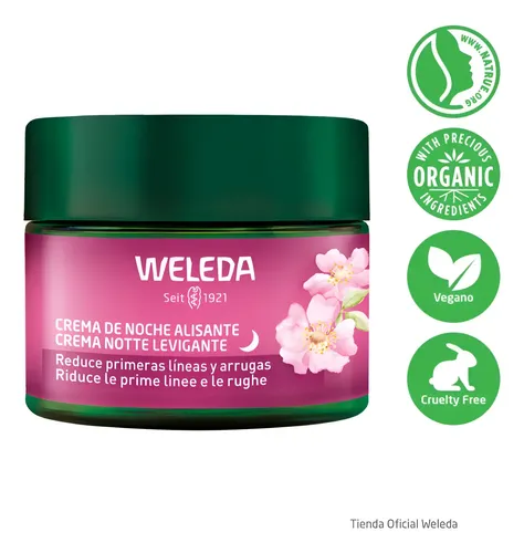 Crema Noche Alisante Natural Rosa Mosqueta Y Té Blanco 40ml