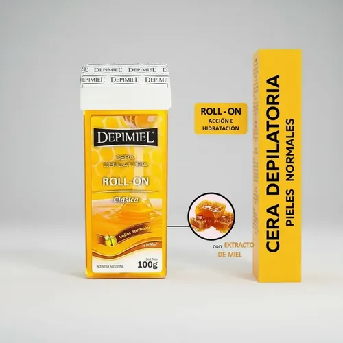 Depimiel Cera Depilatoria Roll On Descartable De Miel 100g