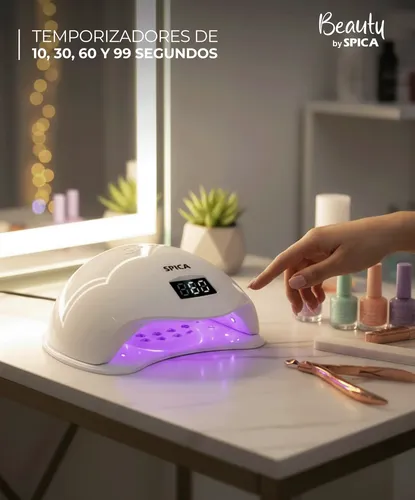 Cabina Led De Uñas 48w Spica S-210 Luz Uv Secador Manicura