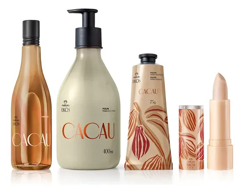 Natura Ekos X4 Cacao Frescor+ Crema+ Crema Manos+ Bálsamo