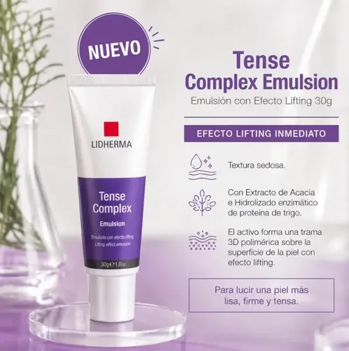 Tense Complex Emulsion Tensor Afirmante Arrugas Expresión