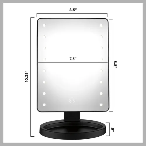 Espejo De Maquillaje Conair Con Luz Led Para Tocador, Baterí