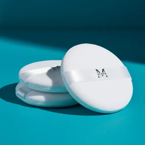 Cisnes Maquillaje Sella Polvos En El Rostro 3 Unidades Blanco Grande