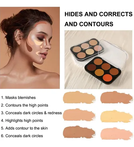 Paleta De Correctores Y Contorno Corlo Deep
