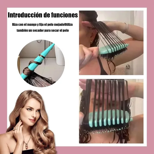 A 2piezas Pincel Bounce Curl Cepillo,define Style Rizado Y