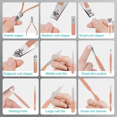 P/j Set De Manicure Y Pedicure 30 Piezas Con Estuche
