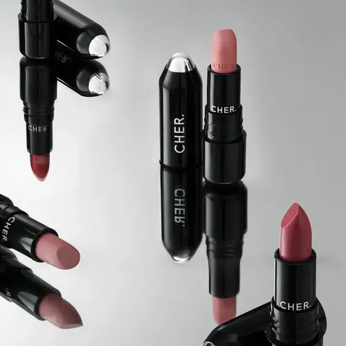 Labial Cher Beauty Satin Kiss Color Pink Nectar Larga Duración
