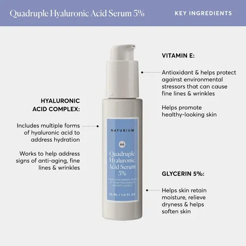 Suero Facial Naturium Ácido Hialurónico 30ml Hidratante
