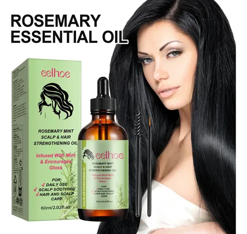Aceite Esencial De Romero Para Cabello, Cejas Y Pestañas
