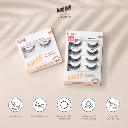 Pestañas Postizas Kiss Mlbb All Mine 1 Par