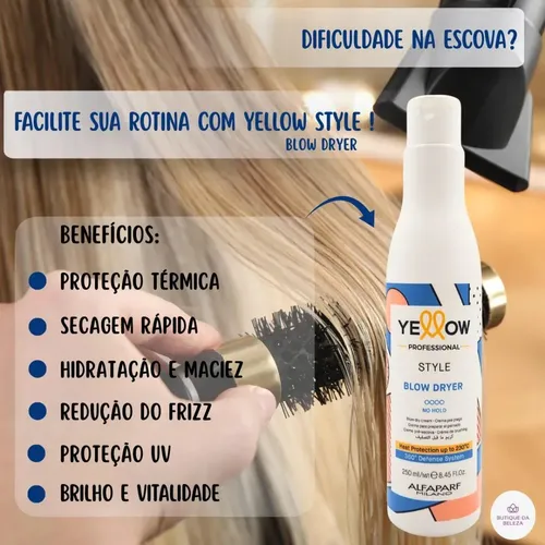 Yellow Style Blow Dryer 250ml