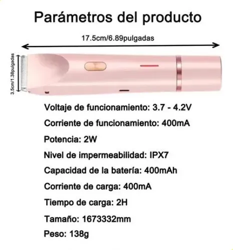 Depiladora De Bikini Para Mujer Electrica Doble Cabeza 2in1