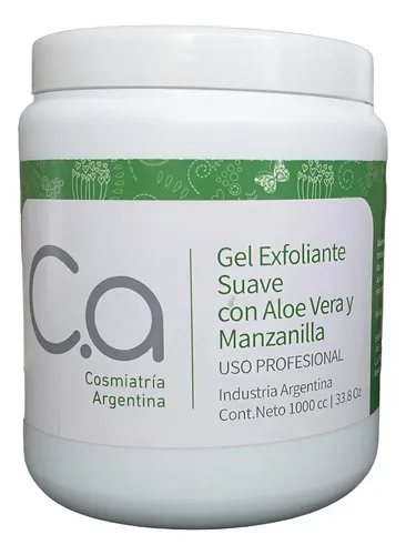 Gel Exfoliante Con Aloe Vera Y Manzanilla X 1 Kilo