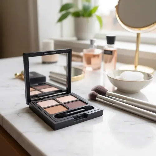 Paleta Cuarteto Sombras Ojos Azul Marrón Nude
