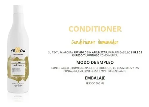 Acondicionador Yellow Star 500ml – Alfaparf Brillo