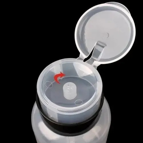 Dosificador Contenedor De Acetona Y Líquidos 250ml Manicuria