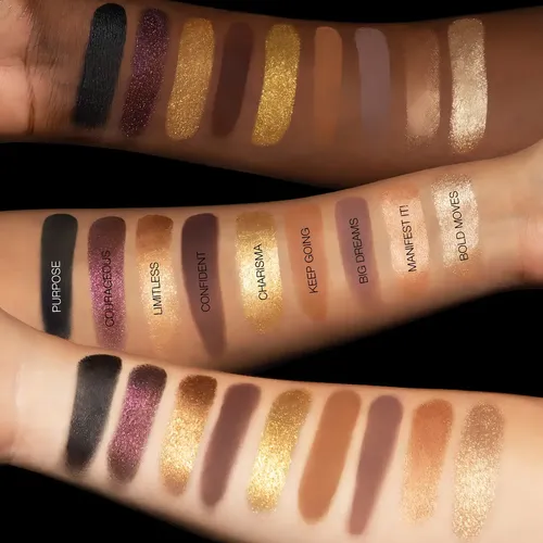 Paleta de Sombras Huda Beauty Empowered con 18 Tonos, de Larga Duración