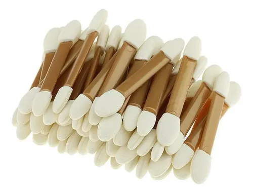 For 50 Pcs Ojos Delineador De Ojos Cepillo Esponja Aplicador
