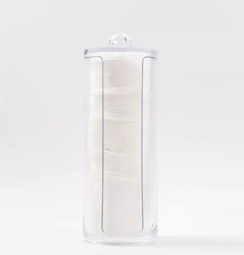 Organizador Porta Discos De Algodon Acrilico Maquillaje